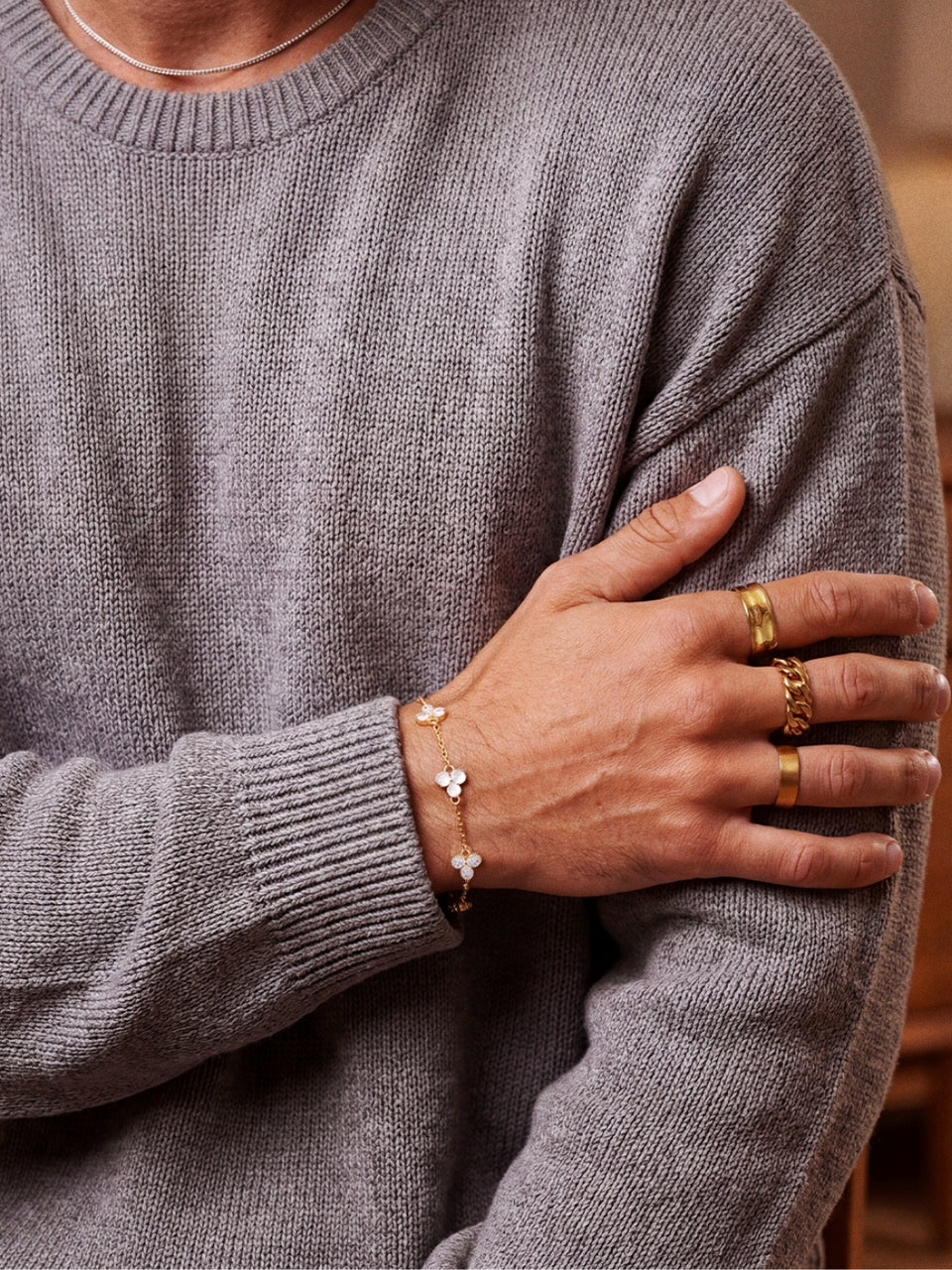 KLEEBLATT ARMBAND